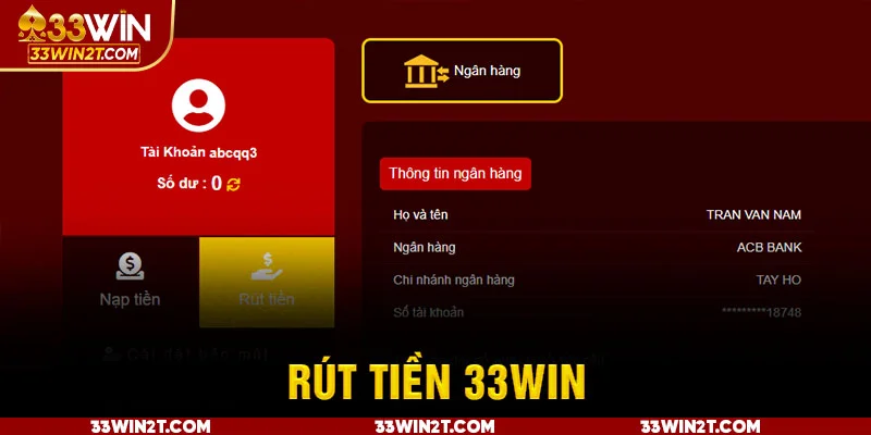 Điều kiện rút tiền 33WIN được nhà cái cung cấp đầy đủ Điều kiện rút tiền 33WIN được nhà cái cung cấp đầy đủ